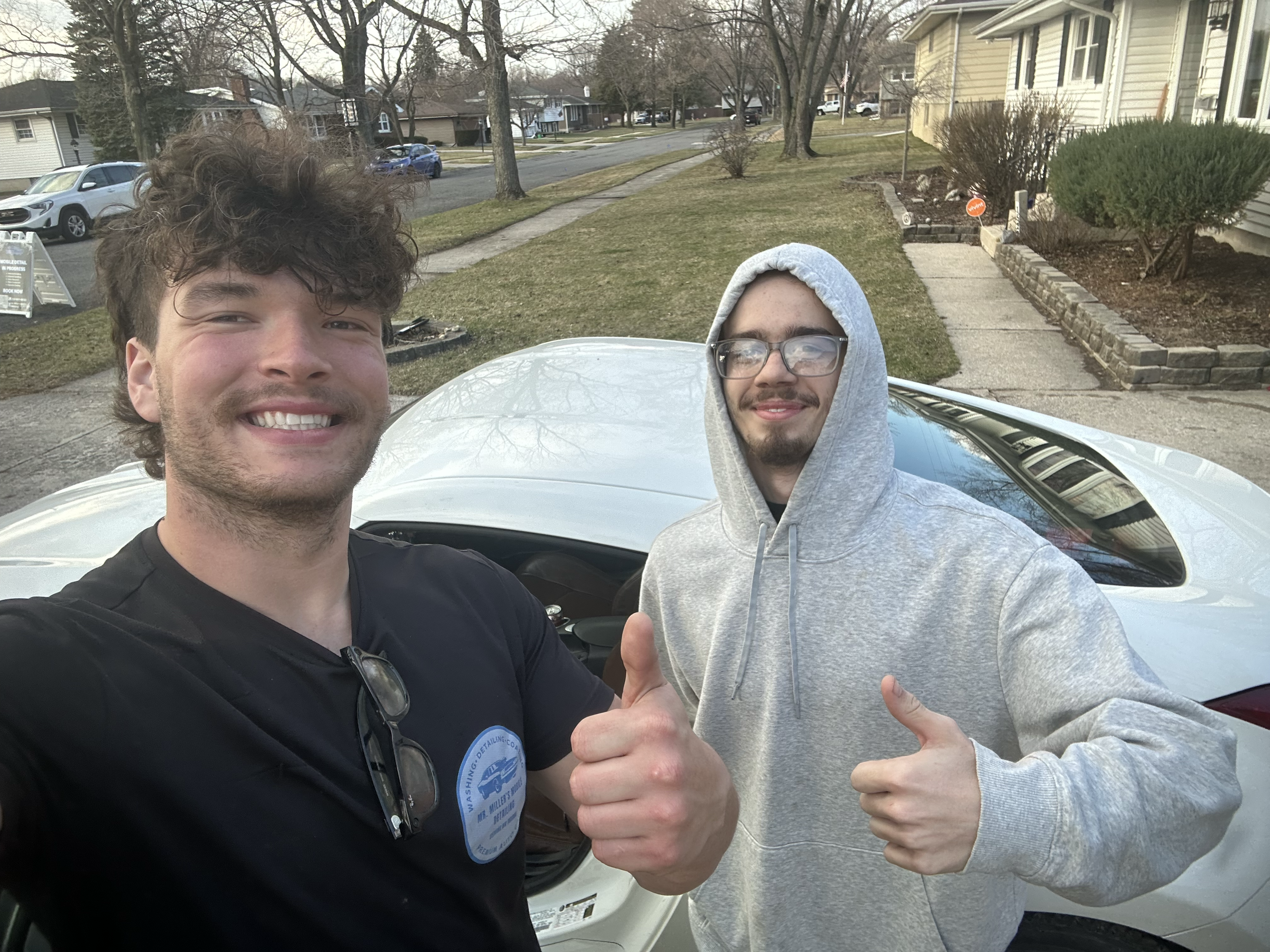 Freshly detailed vehicle interior